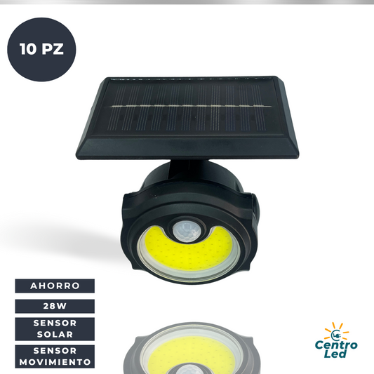 10 Lámparas solar para jardín con sensor de movimiento 40761