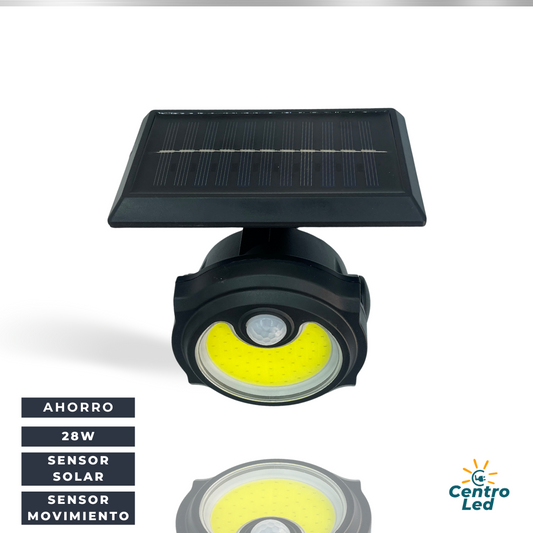 Lámpara solar para jardín con sensor de movimiento 40761